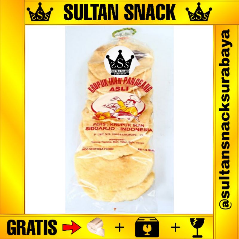 

SULTAN SNACK Krupuk Ikan Tengiri Panggang