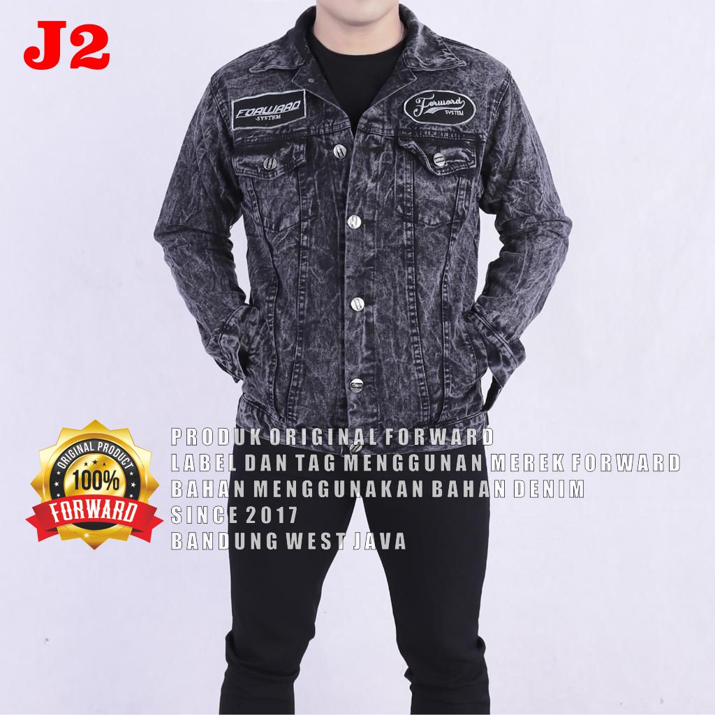Denim jaket full patch FORWARD System (PATCH SUDAH TERPSANG ) Jaket Jeans Lanzclothing