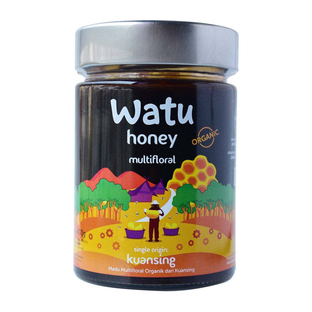 Watu Multifloral Honey - Kuansing Organic Certified 400 Gr