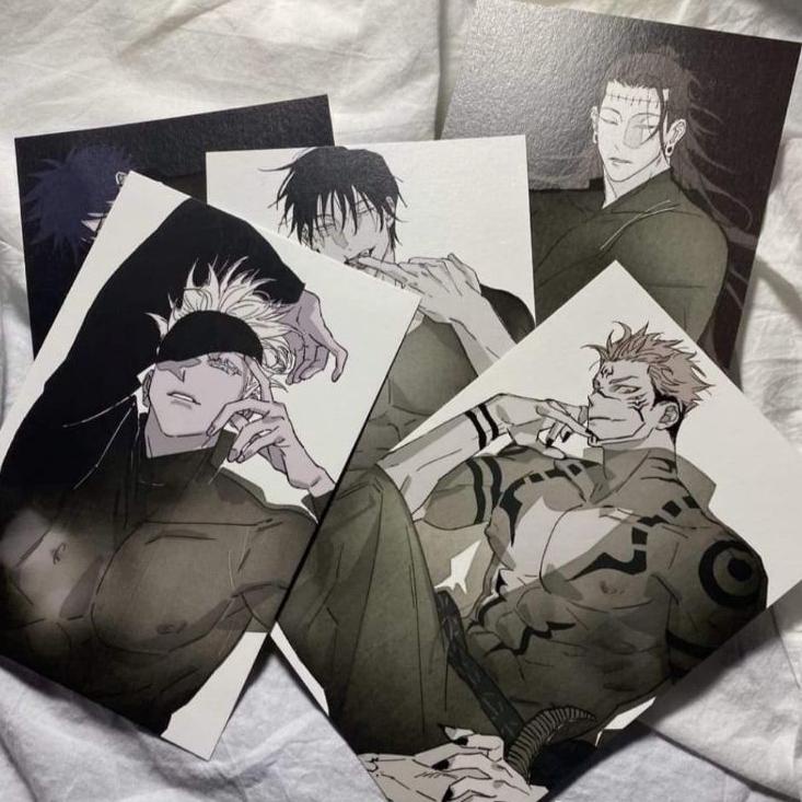 Modern.. Magic Posca JJK Haikyuu Posca Postcard Magic thermal print toji megumi gojo sukuna geto jjk