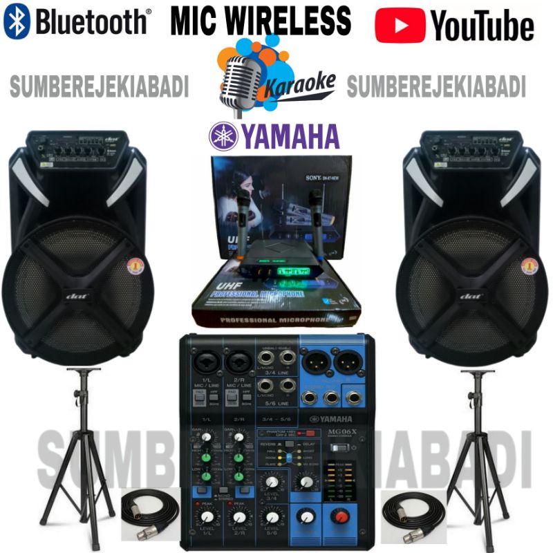 DISTRIBUTOR PAKET SOUND YAMAHA 12 INCH SPEAKER DAT AKTIF GARANSI RESMI