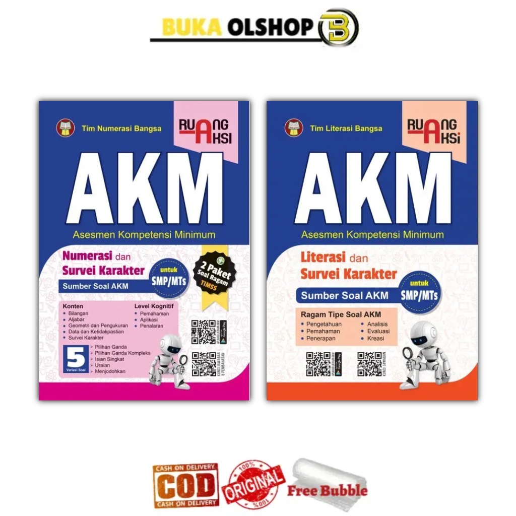 Buku AKM SMP Liteasi Numerasi Ruang Aksi AKM SMP
