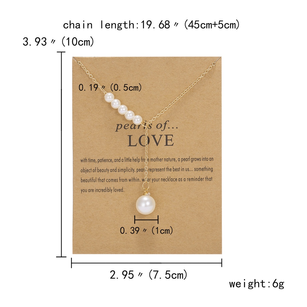 Baru All-match Adjustable Kalung Fashion Star Moon Pearl Surat Klavikula Rantai Kalung