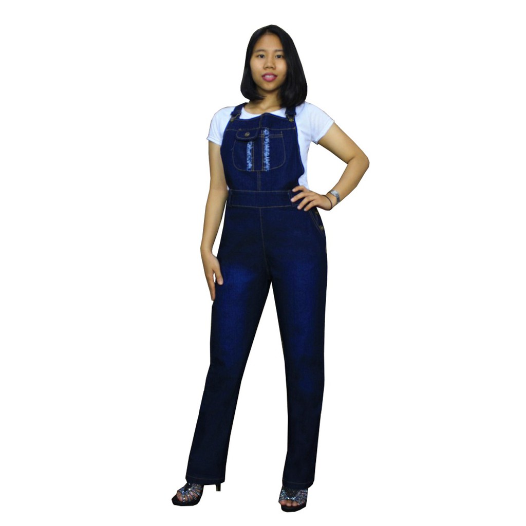 Overall Jeans Celsi Celana Panjang Casual Jumpsuit Wanita