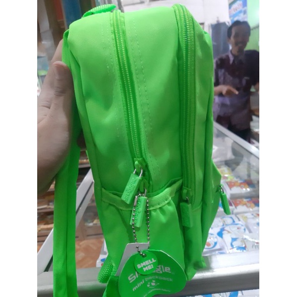 Tas Smiggle Mini Backpack Neon Green