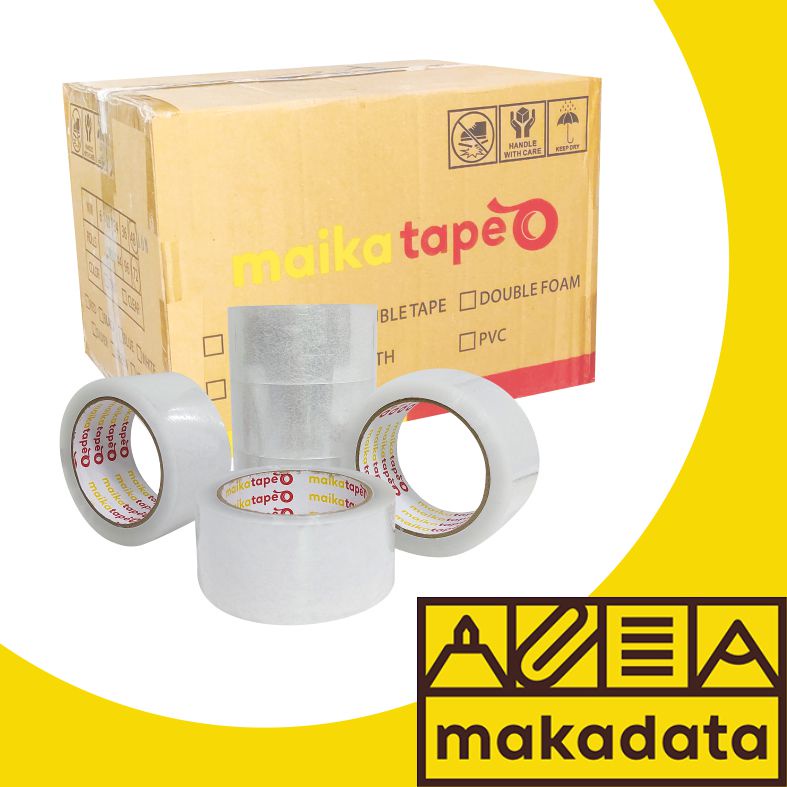 

OPP TAPE | PLAKBAN | LAKBAN BENING MAIKATAPE 48MM (1BOX) MURAH
