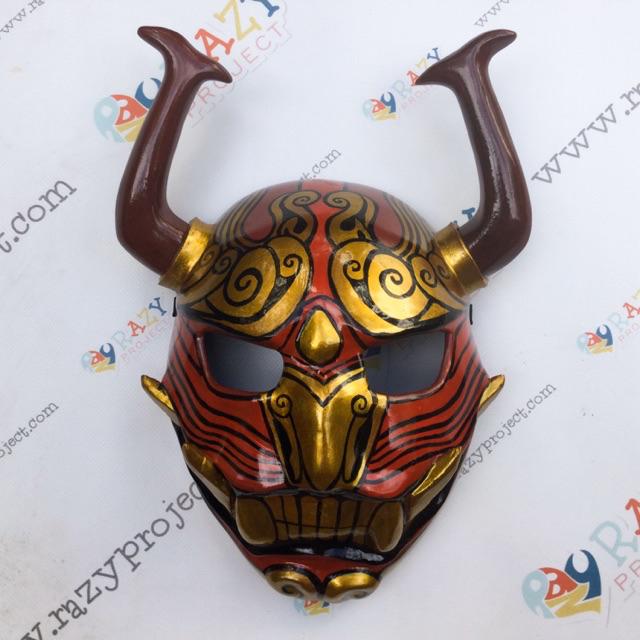 Free Fire Oni Kitsune Sakura Skin Game Mask Topeng Kayu Cosplay Anime Jepang Shopee Indonesia