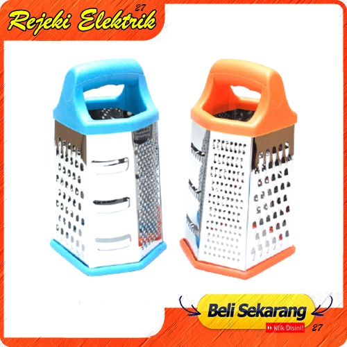 Parutan Serbagun Multifungsi Buah &amp; Sayur 6 Sisi Stainless Pastel Series - Parutan Wortel
