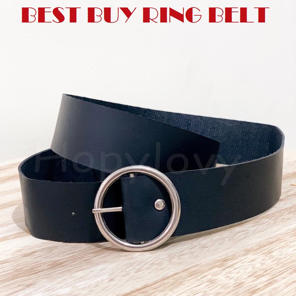 HOPYLOVY - Ikat Pinggang Wanita Korean Retro Ring Belt Fashion