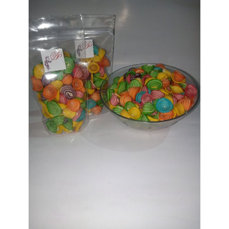 

Snack kuping gajah pelangi