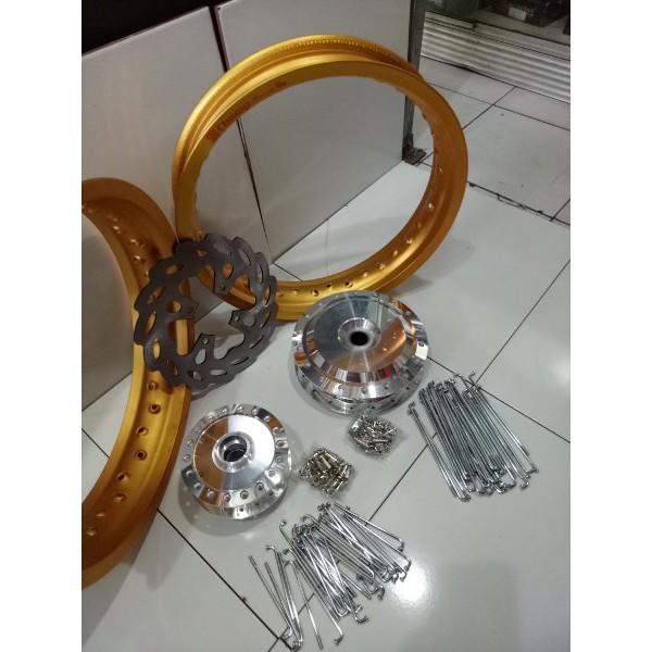 TOPPP paketan velg tapak lebar 215x250 ring 14 buat mio j mio soul mio xeon fino fi fino 125