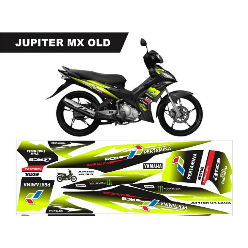 STRIPING LIST BODY MOTOR JUPITER MX OLD/STICKER LIST BODY JUPITER MX OLD CUSTOM CASTEM PERTAMINA