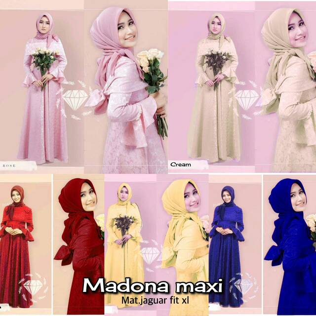 Baju Gamis Muslim Madona Maxy / Baju Gamis (geser gambar lihat lain)