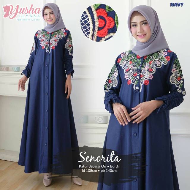 BEST SELLER TERBARU GAMIS SENORITA BY YUSHA ILYASA