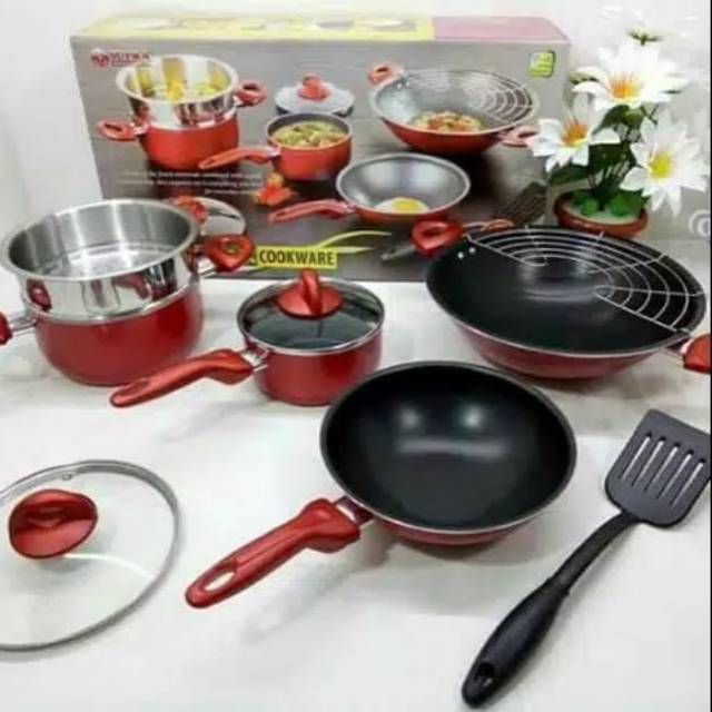 Panci Supra 9 pcs  Rosemary Cookware Set