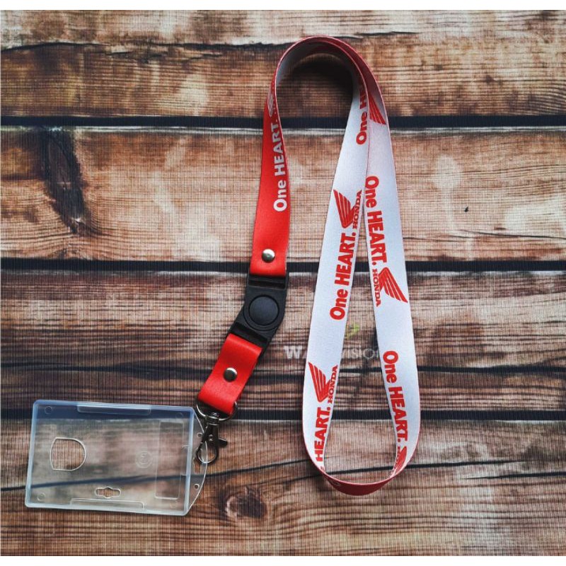 

Lanyard Gantungan Id Card Dan Tempat Id Card Plastik Honda Real Picture