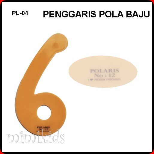 

Penggaris Jahit Pola Lengkung 9 POLARIS no. 12 PL-04