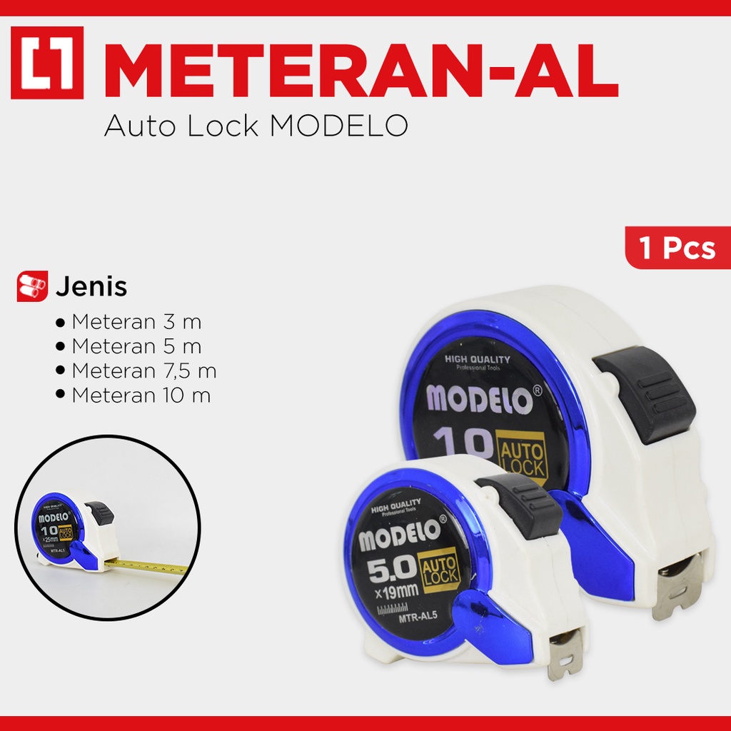 Meteran Premium Quality Berkualitas Tebal Auto Lock  3M / 5M / 7,5 M/ 10 Meter