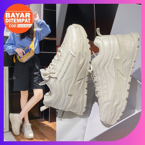 KZT-SW328 'FREE BOX' Sepatu Sneakers Wanita &quot;MINJI&quot; Impor Sport PREMIUM COD TERMURAH