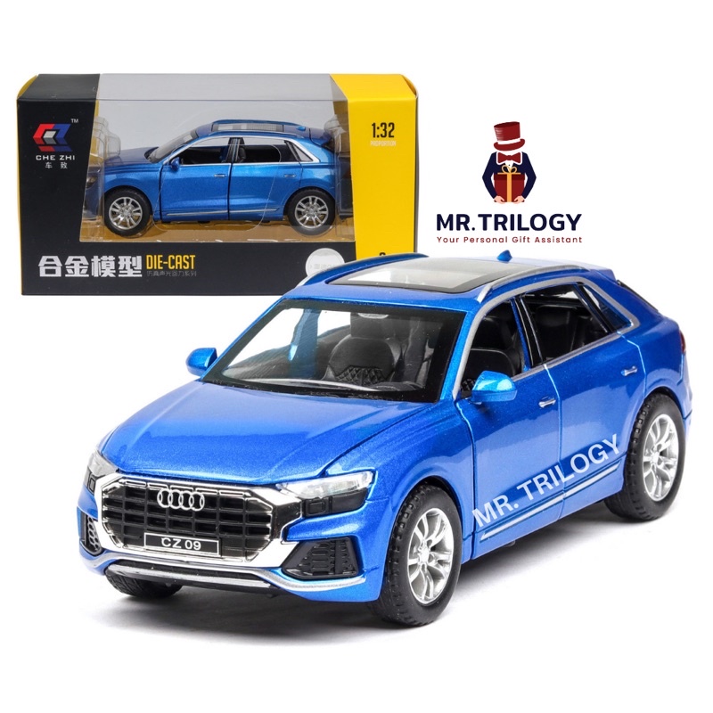 Diescast Mobil Audi Q8 Miniature 1:32 Berkualitas Kado Hadiah Mainan Anak Laki2