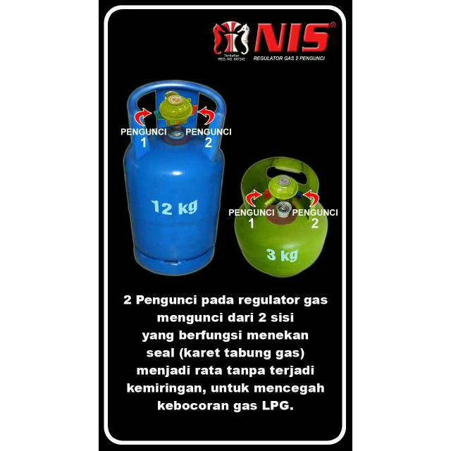 REGULATOR GAS 2 PENGUNCI