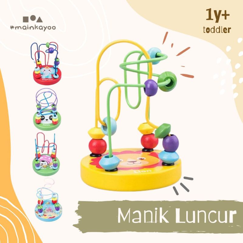 Main Puzzle Manik - Jalan Jalur Luncur - Mainan Edukasi Montessori