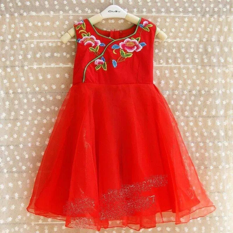 baju dress imlek congsam dres cheongsam anak perempuan 5 6 7 8 tahun