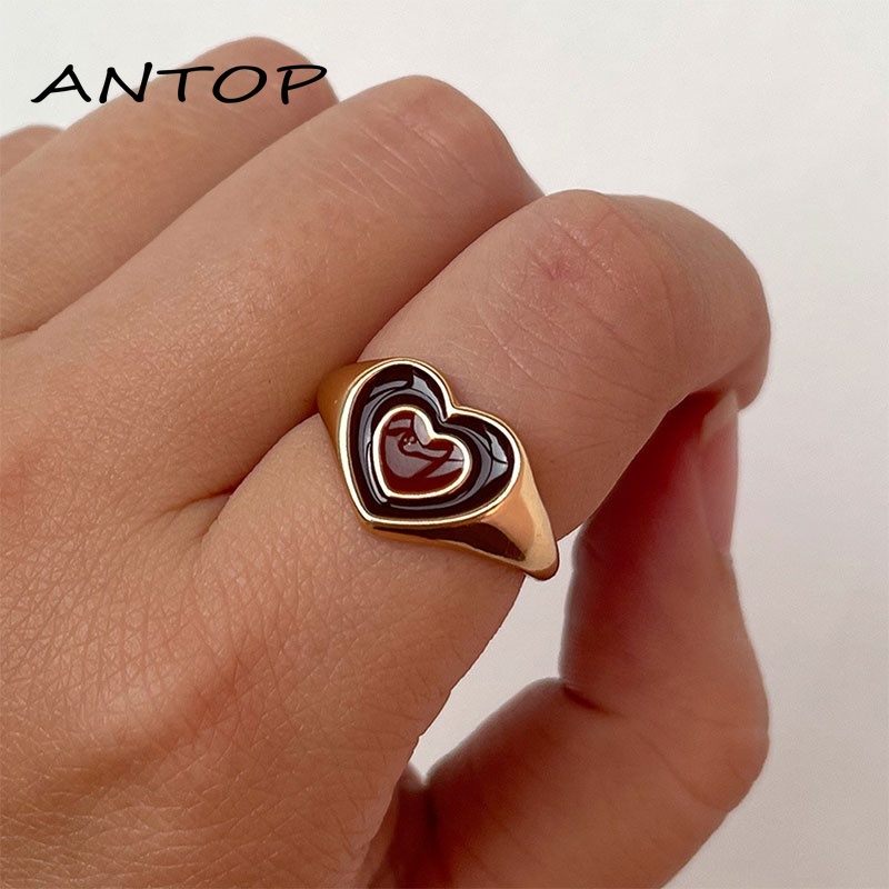 Aksesoris Fashion Cincin Pasangan Cinta Adjustable ANTOP