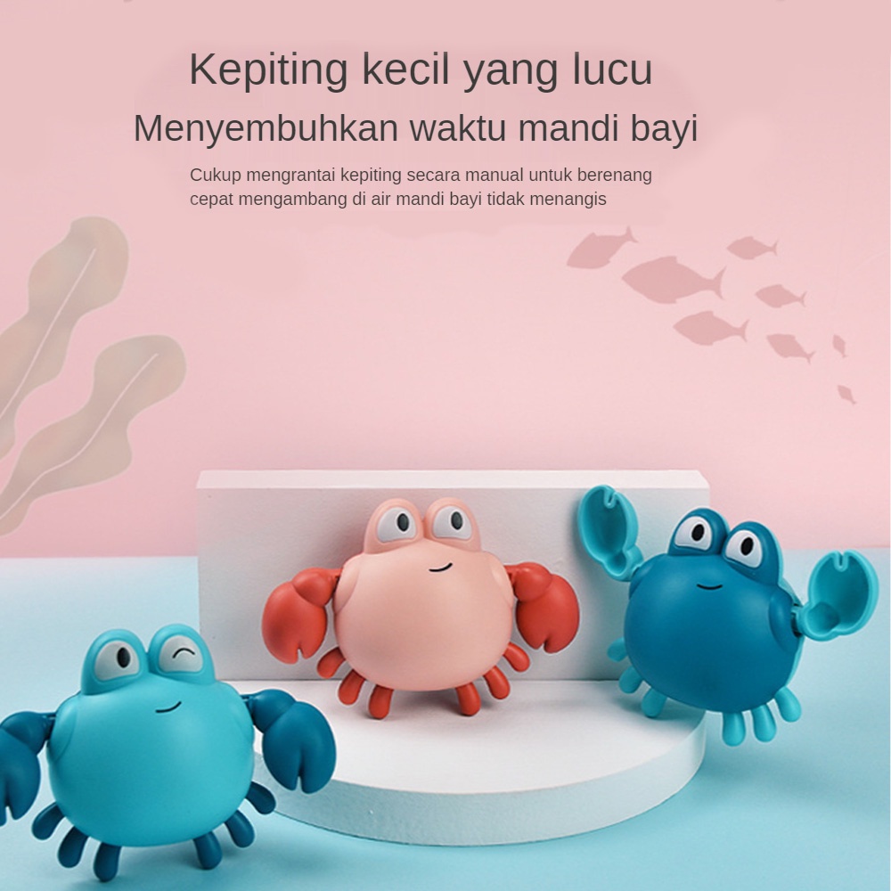 Lakoe Mainan Mandi Anak Bayi Kepiting Mainan Air Anak mandi bath toys-2