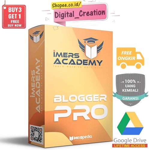 Blogger Pro - Imers Academy | Membuat Website Blog Profesional dari Nol hingga Pasive Income | Blog SEO Tinggi