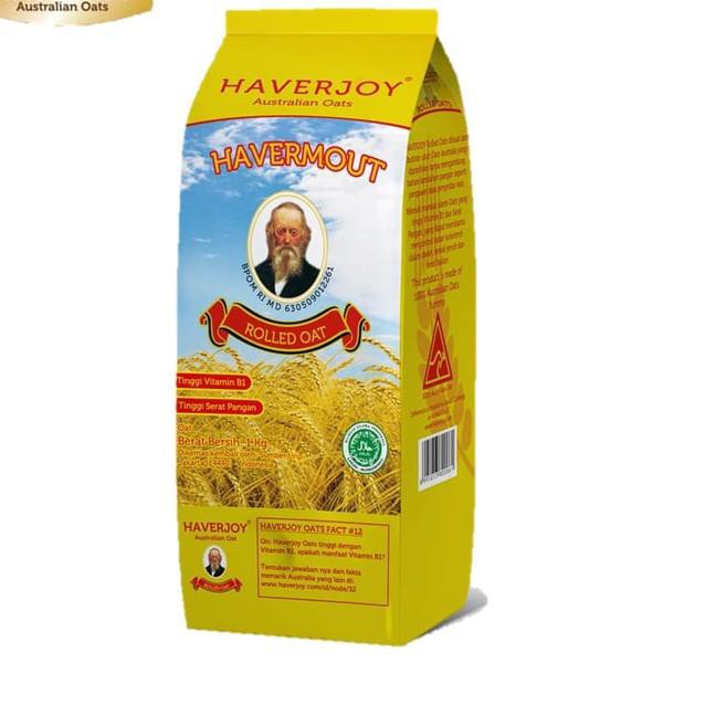 

[KODE BARU 379] Haverjoy Havermout Rolled Oats 1 kg TERMURAH!!!
