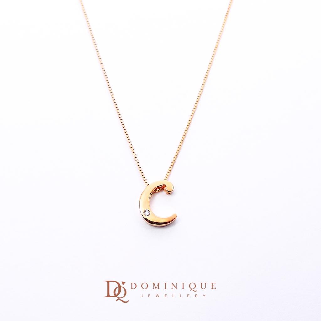 

Dominique Jewellery-Pendant Diamond C + Necklace Kadar 75%