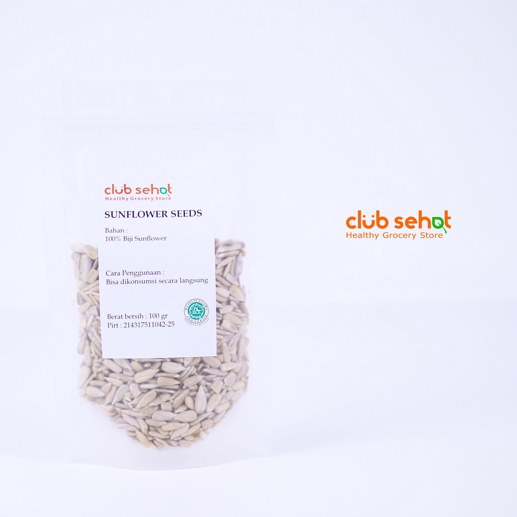 

CLUB SEHAT - Sunflower Seed 100gr biji bunga matahari natural mentah kuaci kupas