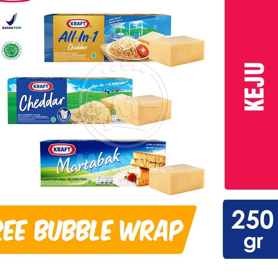 

[KODE VPC9F] Kraft cheddar / Martabak 250gr