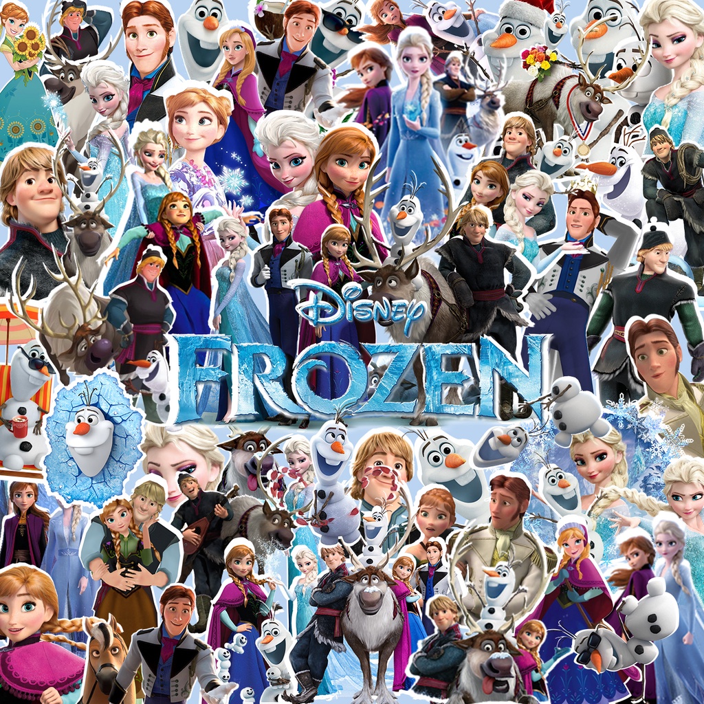 

Stiker Kartun Frozen isi 45/60 pcs