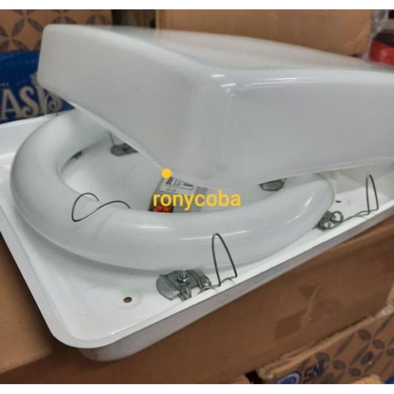 Kap Lampu TL Ring 20 watt Kap Baret Kotak 20 Watt Kap Lampu Ceiling