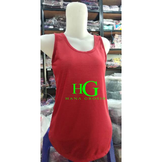 [ ECER ] TENK TOP ATAU SINGLET WANITA TALI BSR SINVIO