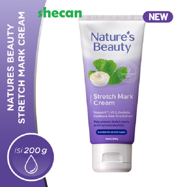 NATURE'S BEAUTY STRECTH MARK 200gr cream untuk garis perut