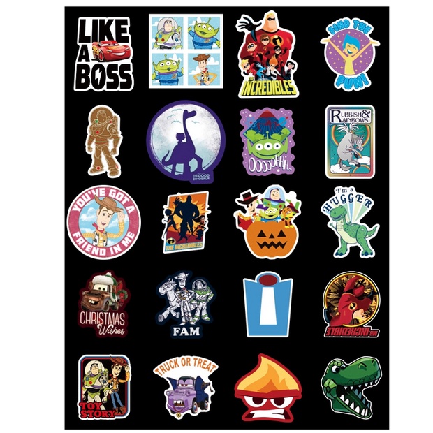 A38 STICKER 10PCS (DISNEY PIXAR MIX) anti air notebook scrapbook label motif kartun superhero super hero unik lucu atk alat tulis kantor murah viral termurah kartun komputer leptop handphone hp smartphone koper laptop tembok kulkas disney anime