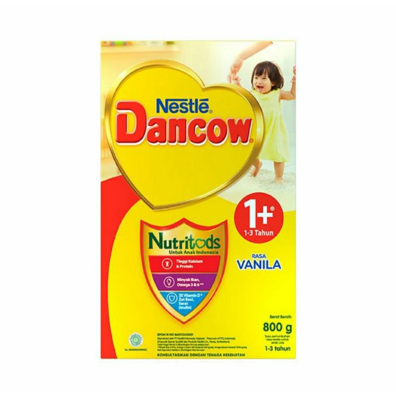 Dancow 1+ Advanced Excelnutri 800gr Vanilla - Dancow Susu Bubuk usia 1-3th Vanilla