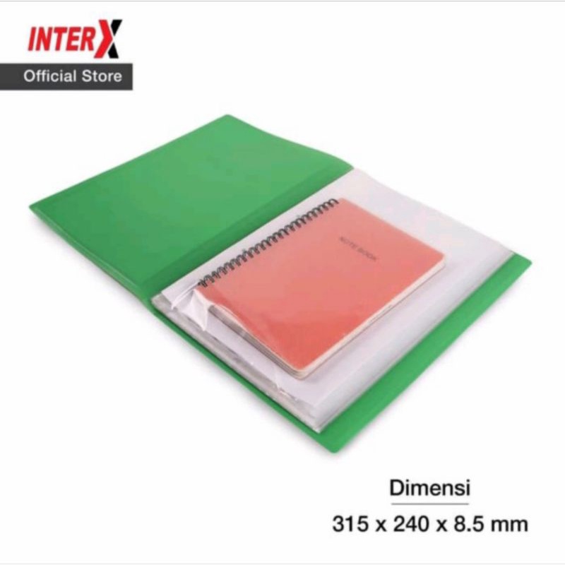

Clear holder A4 40 pocket Inter x / Display ALbum / Dokumen Keeper