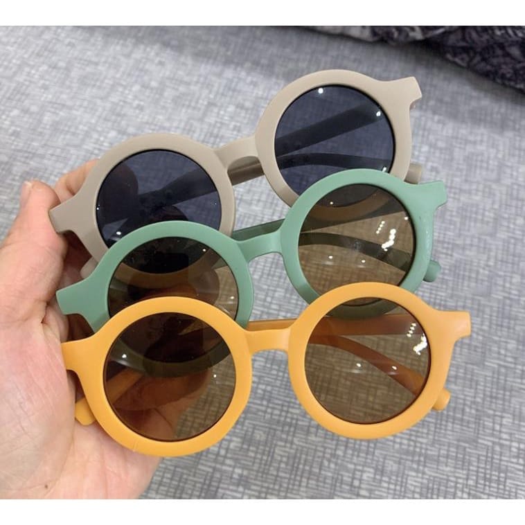 Kacamata Anak New Trend Model Kids Fashion Anak Terbaru Sunglasses gaya Bulat Unisex Cewe Cowo