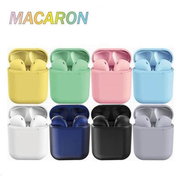 Headset Bluetooth i12 MACARON TWS / i12s Wireless v5