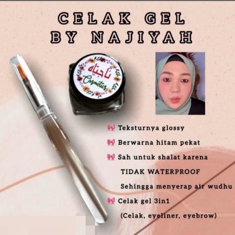 CELAK GEL ORI ASLI ARAB Celak nawaning Celak gel Najiyah ori timur tengah hitam alami