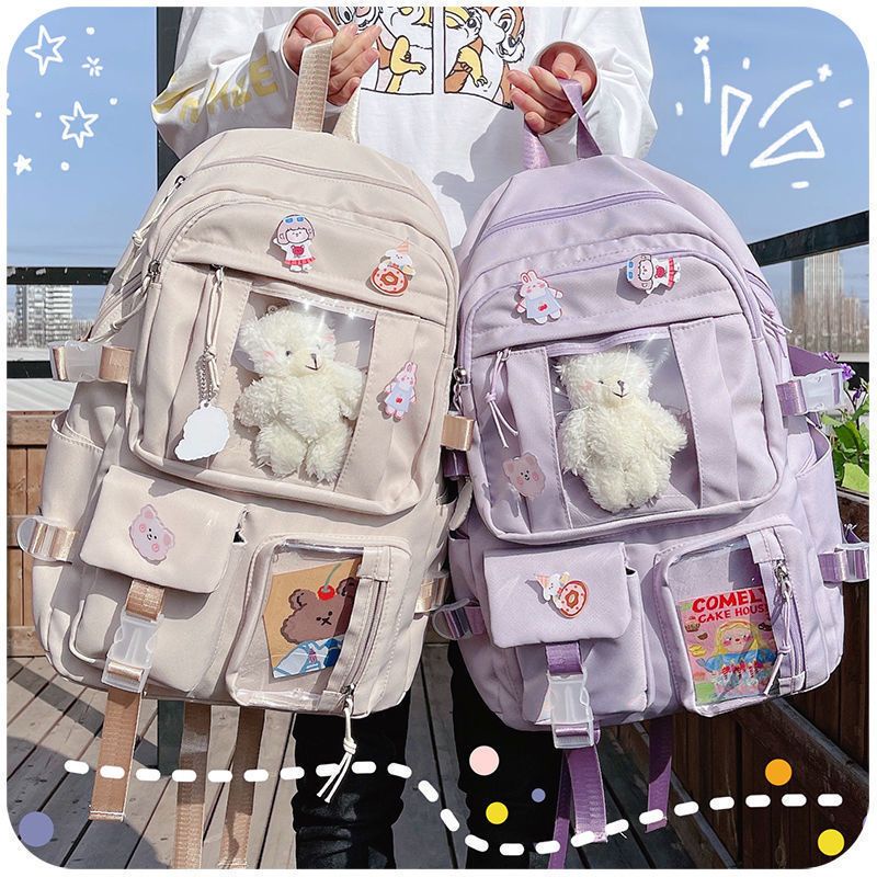 ETALASE KOREA 9/TAS IMPORT MODEL TERBARU/HOT PROMO PRODUK ASLI IMPORT/TAS ANAK CEWEK KOREA STYLE/TAS KOREA AESTHETIC FREE PIN ACRYLIC GANTUNGAN BONEKA DAN STIKER ANIMASI SUPER CUTE/TAS SEKOLAH MODEL KOREA TERBARU/TAS ANAK IMPORT/TAS ASLI IMPORT KEKINIAN