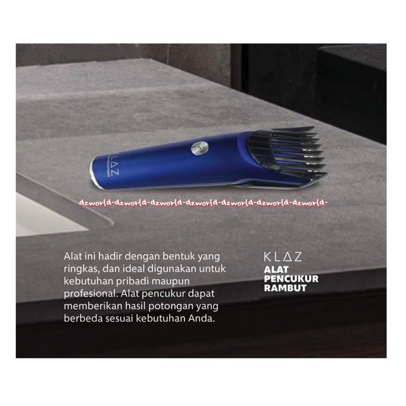 Klaz Shaver Blue Alat Pencukur Rambut Pria Laki Laki Bisa Dicharge Portable Cukur Rambut Hair Klas