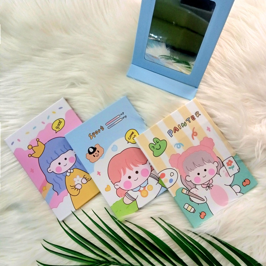 Cermin Lipat Kotak Kaca Lipat Karakter-2