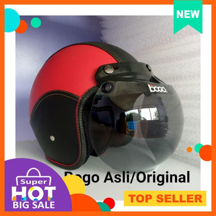 Helm Bogo Kulit Dewasa Kaca Bogo Original