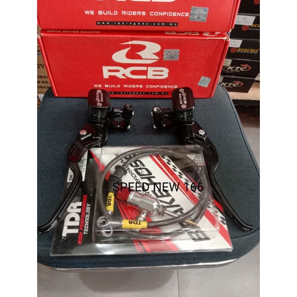 MASTER REM DEPAN RCB  E3 SILNYA 14 M PUMP TABUNG KOTAK KIRI/KANAN  SET HIDROLIK TDR SELANG TDR HITAM