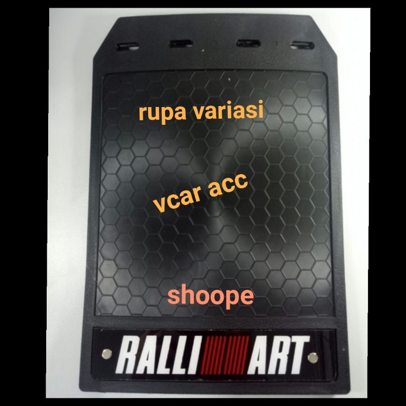 karpet lumpur mudguard roda mobil jeep sedan truk truck mpv suv bus universal lentur logo trd mugen